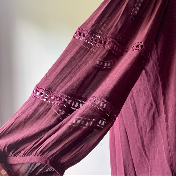 LOFT Purple Off the shoulder Blouse - Picture 5 of 8